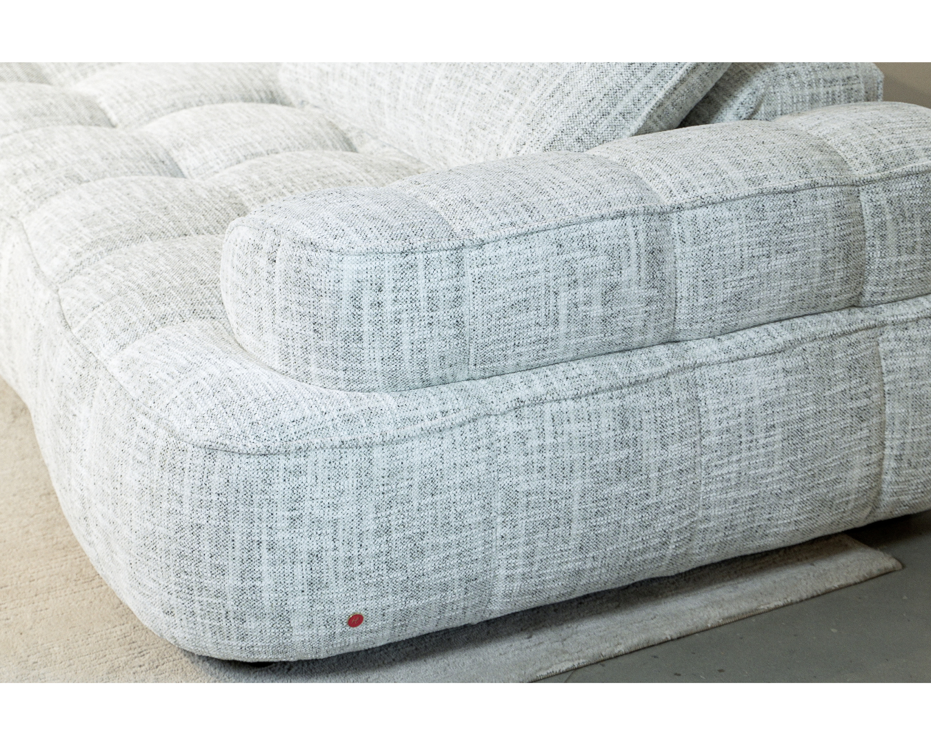 Nova 3-Seater Moving Back Fabric Sofa (Silver Green, Green)