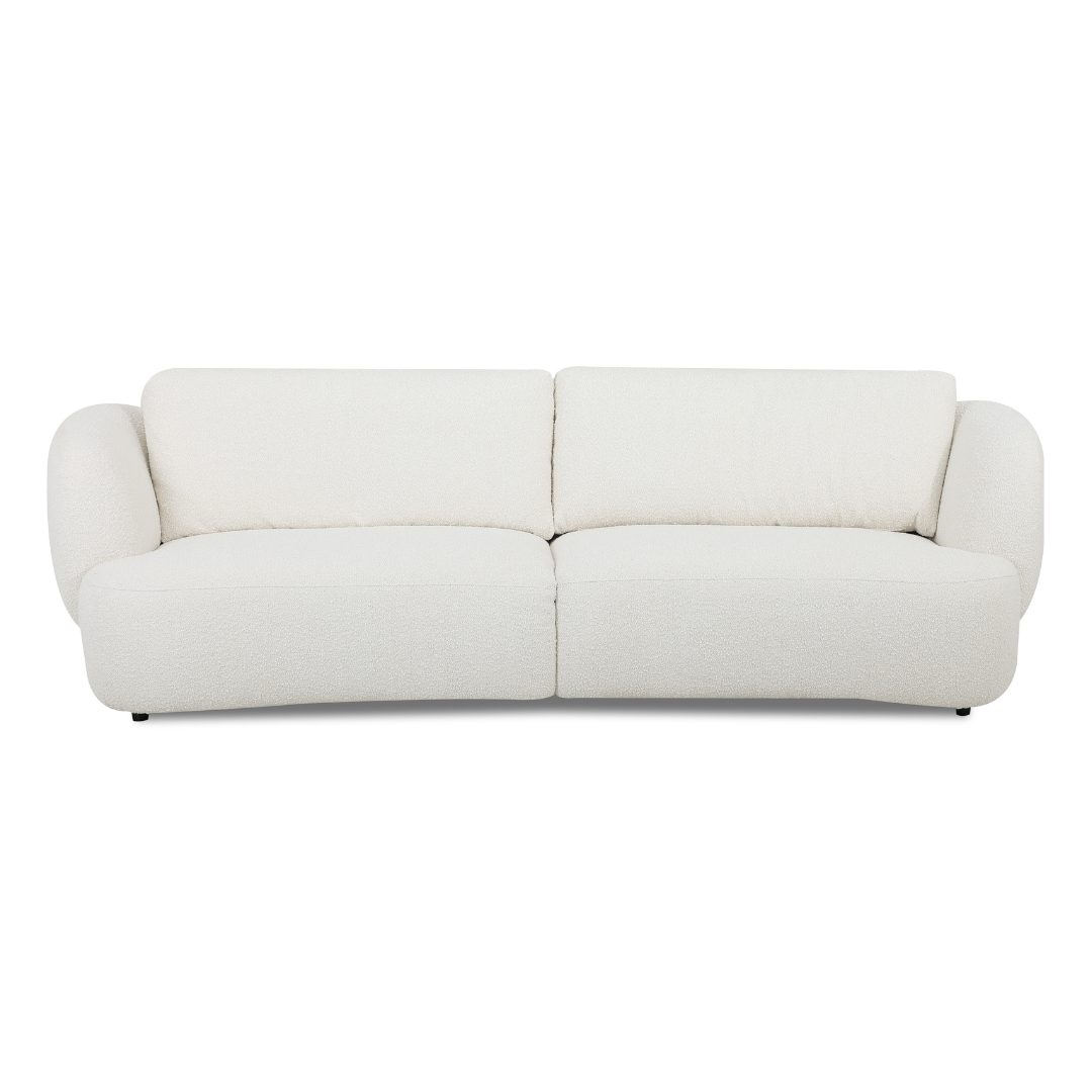 Willow 3 Seater Fabric Sofa (Sand, Beige)