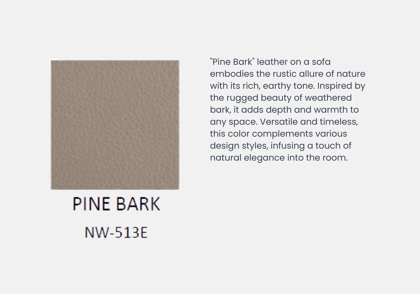 Greta 3 Seater & 2 Seater Half-Leather Sofa (Pine Bark, Cream)