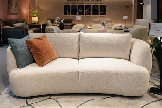 Willow 3 Seater Fabric Sofa (Sand, Beige)