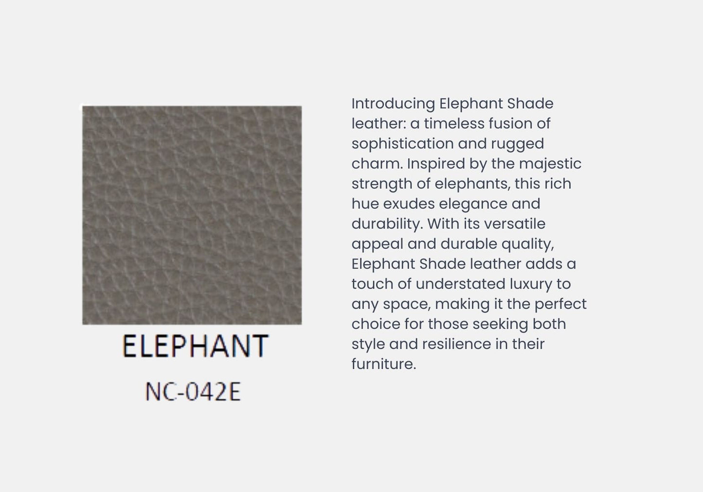Zenith 3 Seater & 2 Seater Half-Leather Recliner Sofa (Elephant, Grey)