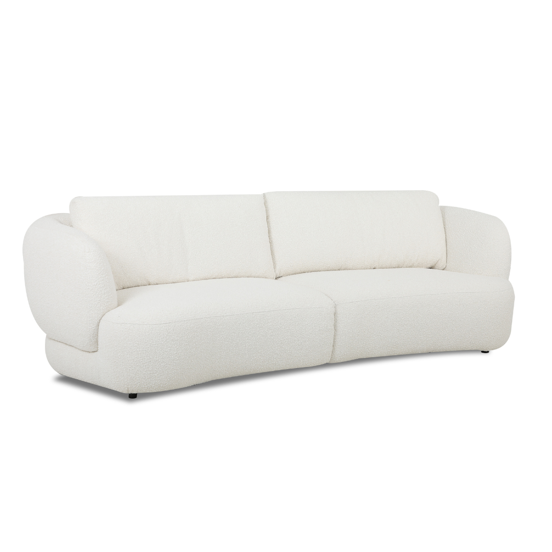 Willow 3 Seater Fabric Sofa (Sand, Beige)
