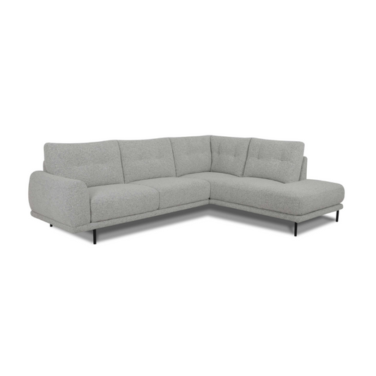 Kendra 5 Seater Fabric Sofa (Oyster, Beige)