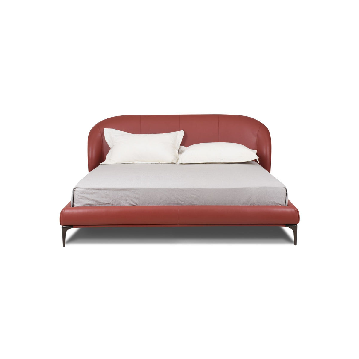 Vista Leather Bed (135 x 200, Tan Brown)