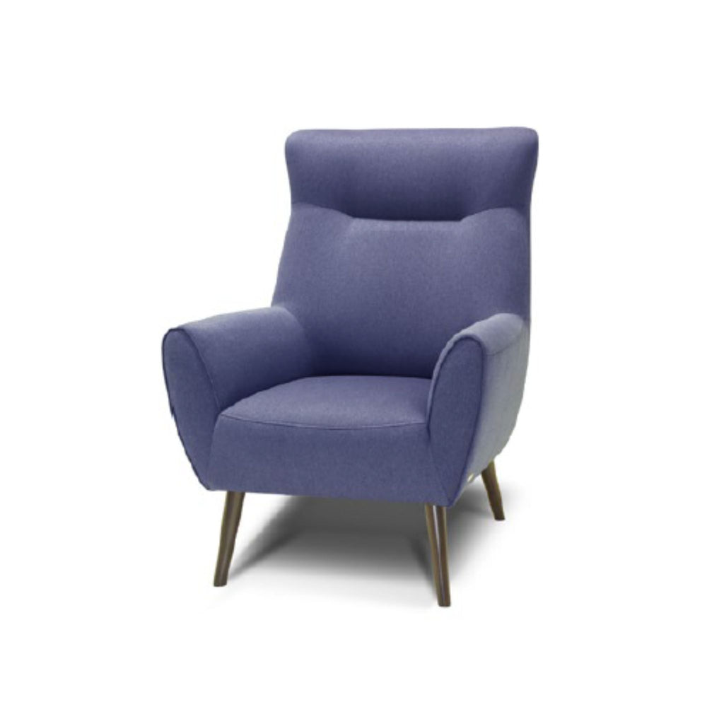 Newcastle Fabric Club Armchair (Blue) — Homestolife.in